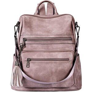 Womens Backpack Purse Vegan Leather Large Travel College Shoulder Bag